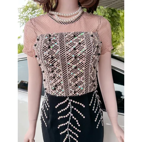 Đầm đính kết siêu đẹp, Có sẵn mút ngực Giá 290k Có co giãn dễ mặc  Hàng có sẵn giao ngay chuyên hàng thiết kế đẹp