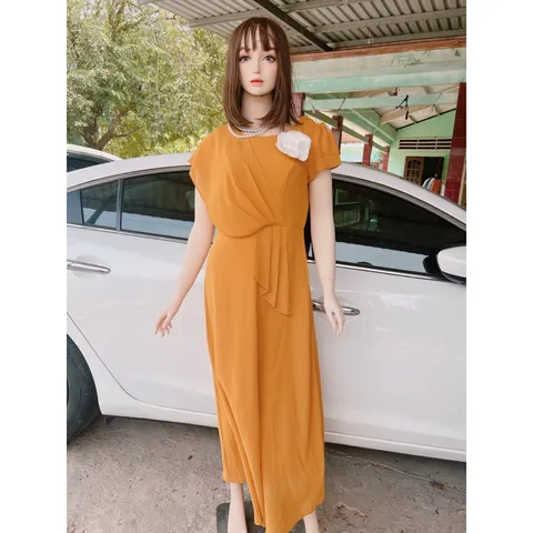 Đầm dạ hội siêu sang HÀng có sẵn giao ngay Giá 330k Màu vàng