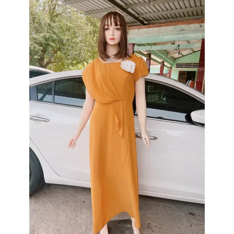 Đầm dạ hội siêu sang HÀng có sẵn giao ngay Giá 330k Màu vàng