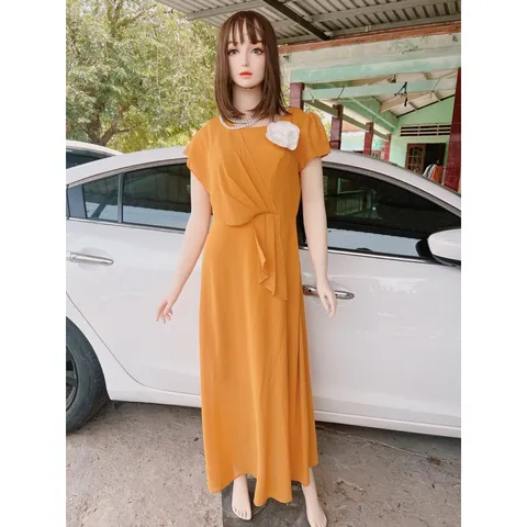 Đầm dạ hội siêu sang HÀng có sẵn giao ngay Giá 330k Màu vàng