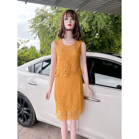 ĐẦM REN SANG CHẢNH dịu dàng thanh lịch, sang trọng 👉 chất liệu ren co giãn 👉 hàng cao cấp 👉Đủ size tới 70kg Giá 320k