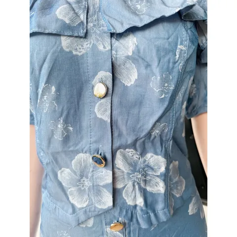 Set bò trễ vai kiêu dáng  sang chảnh Hàng có sẵn giao ngay 2L Đủ size SML Giá 400k/ cả set Chất liệu jean lụa xịn