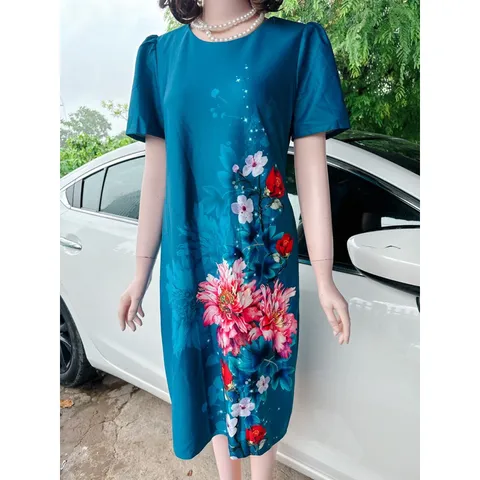 Đầm form SUÔNG RỘNG TRUNG NIÊN THIẾT KẾ LỤA NHẬP CAO CẤP NHIỀU MẪU QUÀ TẶNG Ý NGHĨA NGOẠI MẸ CÔ DÌ Giá 290k Hàng có sẵn