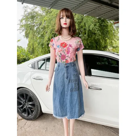 Set Áo Thun Chân Váy Jeans Chất Vải Mềm Mịn, Thoáng Mát, Hàng Cao Cấp, Có Kèm Hình Thật. Giá 290k/ cả set Hàng có sẵn