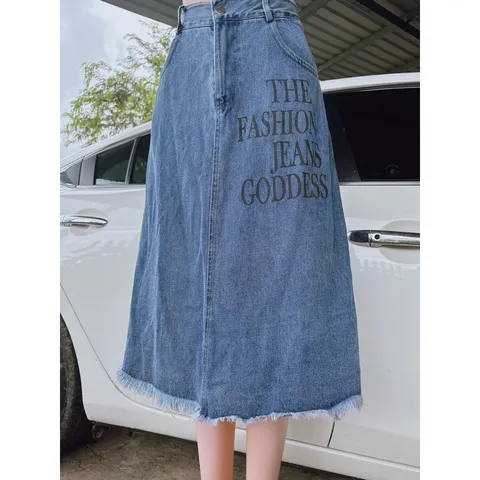 Chân váy jean siêu đẹp Hàng có sẵn giao ngay SML Giá 190k Hàng quảng châu cao cấp Chất liệu jean xịn