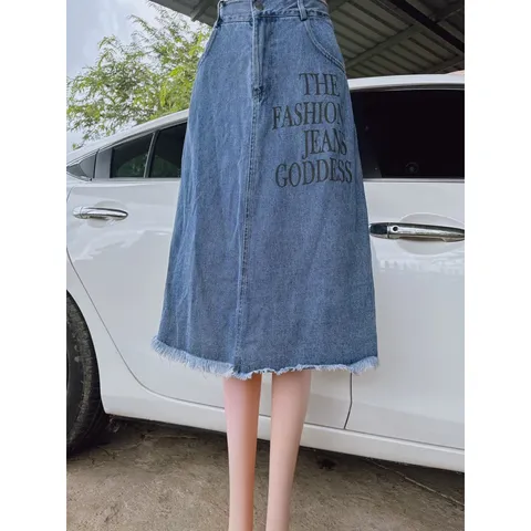 Chân váy jean siêu đẹp Hàng có sẵn giao ngay SML Giá 190k Hàng quảng châu cao cấp Chất liệu jean xịn
