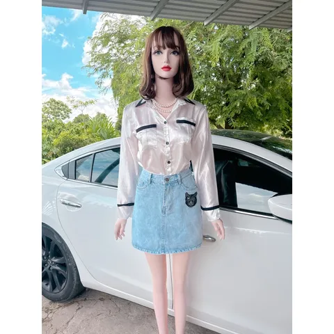Set áo + chân váy jean  Áo giá 150k Chân váy giá 150k Hàng có sẵn giao ngay SM Giá 290k/ cả set