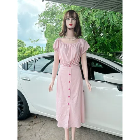 Set áo trễ vai +  mix chân váy, có thể mặc lên vai hoặc trễ vai đều đẹp Hàng có sẵn giao ngay Giá 250k/ cả set Size SM