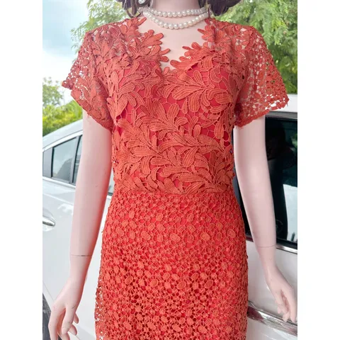 ĐẦM REN SANG CHẢNH dịu dàng thanh lịch, sang trọng 👉 chất liệu ren co giãn 👉 hàng cao cấp Giá 320k