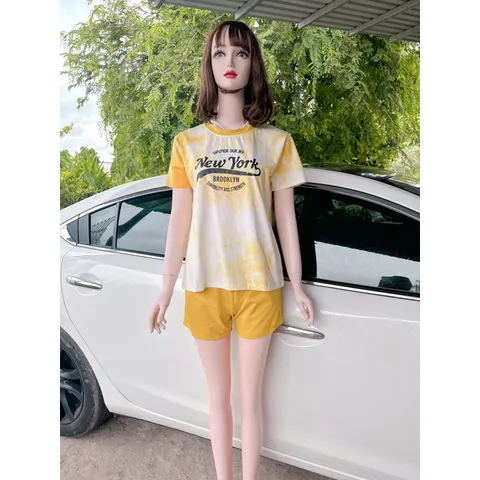BỘ COTTON đùi LOANG CAO CẤP Hàng có sẵn giao ngay  Giá 190k/ cả set Chất liệu thun cotton xịn đẹp