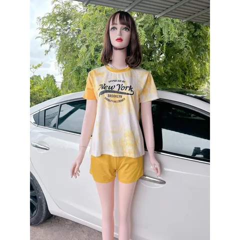 BỘ COTTON đùi LOANG CAO CẤP Hàng có sẵn giao ngay  Giá 190k/ cả set Chất liệu thun cotton xịn đẹp