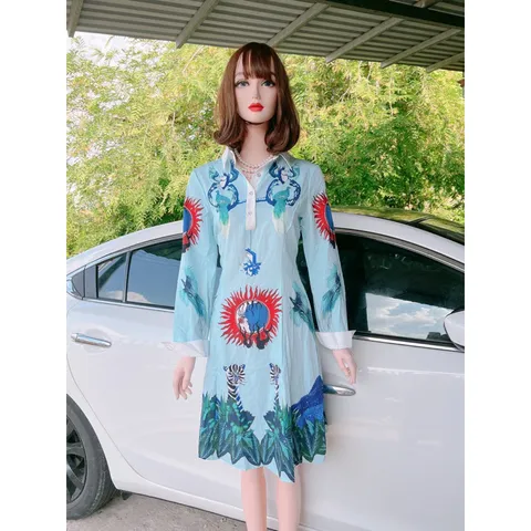 Đầm hoạ tiết siêu sang Giá 290k Hàng có sẵn giao ngay   chuyên hàng thiết kế đẹp