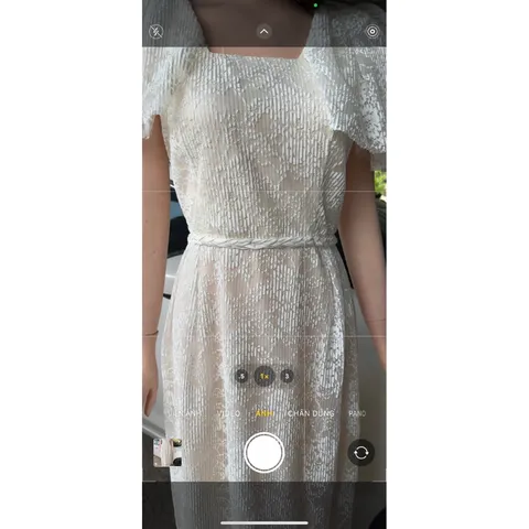 Đầm ren tay canh tiên che khuyết điểm Giá 320k Hàng có săẵn giao ngay Size XL dưới 70kg mặc vừa form to