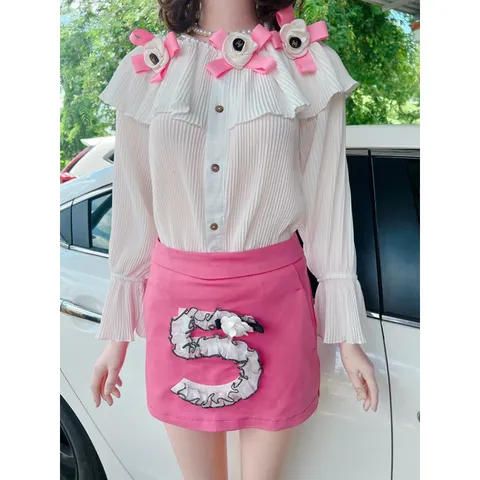 Set hang siêu cấp Doan Thuong  Gồm áo có thể mặc 2 cách ( trễ vai hoặc lên vai đều đẹp) Giá 490k/ set