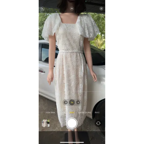 Đầm ren tay canh tiên che khuyết điểm Giá 320k Hàng có săẵn giao ngay Size XL dưới 70kg mặc vừa form to