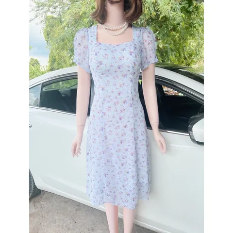 Đầm hoa siêu đẹp có sẵn mút ngực Giá 290k Hàng có sẵn giao ngay SM Đúp lót 2 lớp Chất liệu chiffon cao cấp