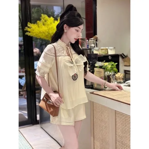 Set bộ lụa tơ cao cấp Size sml mặc vừa Giá 450k HÀng có sẵn giao ngay Hình thật sản phẩm 100%