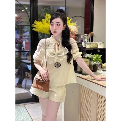 Set bộ lụa tơ cao cấp Size sml mặc vừa Giá 450k HÀng có sẵn giao ngay Hình thật sản phẩm 100%