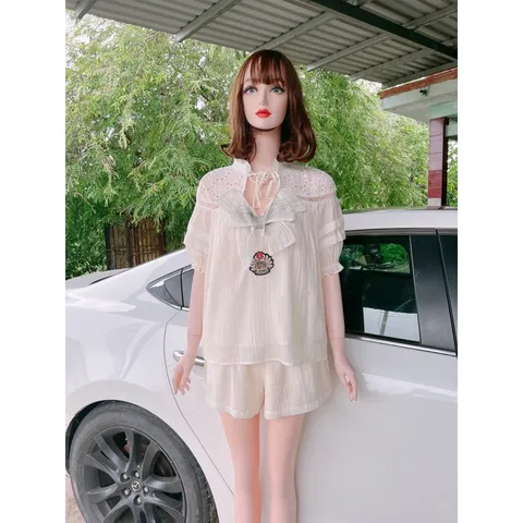 Set bộ lụa tơ cao cấp Size sml mặc vừa Giá 450k HÀng có sẵn giao ngay Hình thật sản phẩm 100%