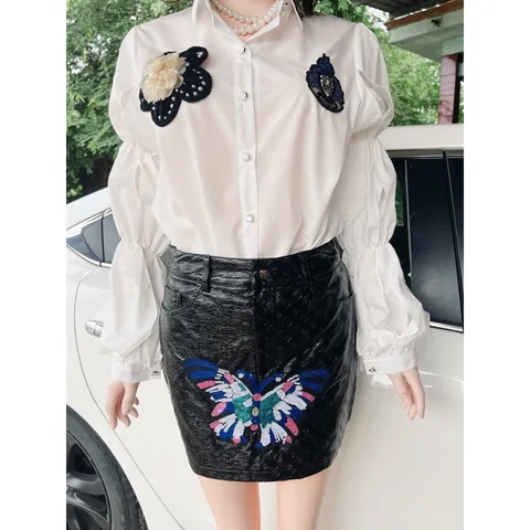 Set áo + váy Hàng siêu cấp Giá 499k Hàng có sẵn giao ngay Kèm ảnh thật shop chụp