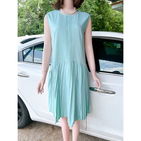 Đầm suông màu xanh mint có khóa kéo màu trơn thời trang Hàn Quốc dành cho nữ g có sẵn giao ngay 2Xl Giá 320k