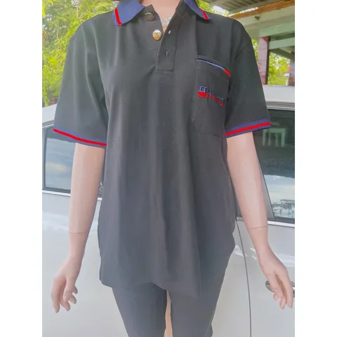 Áo polo thiết kế túi ngực phối cổ viền đen đỏ KÈM ẢNH THẬT] ÁO POLO FORM ĐỨNG BASIC DỄ MẶC CHẤT BAO ĐEP Nam nữ