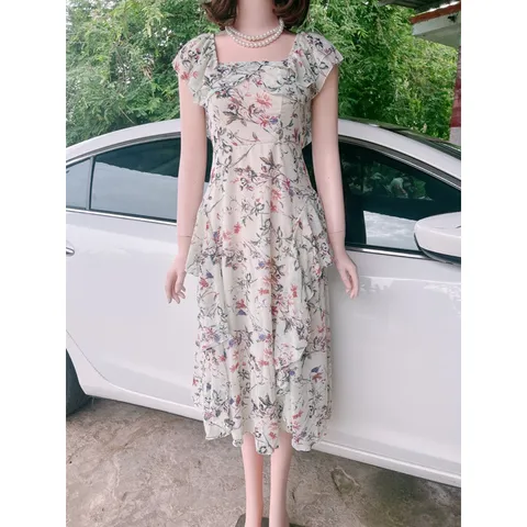 Đầm hoa bèo tiểu thư