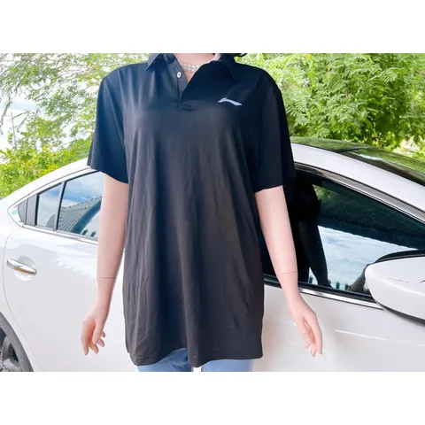 Áo polo nam  nữ  đều mặc đẹp, áo thun,,thể thao,cầu lông,co dãn,thấm hút,màu đen Giá 190k Hàng có sẵn giao ngay