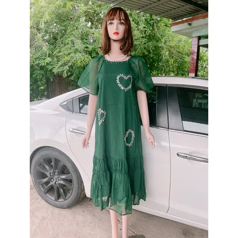 Đầm xuông đính đá siêu đẹp