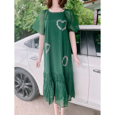 Đầm xuông đính đá siêu đẹp
