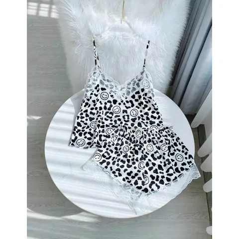 Đồ bộ lụa latin hai dây hoạ tiết hoa mát mịn mùa hè  Hàng Quảng Châu cao cấp Giá 199k/ cả set Hàng có sẵn giao ngay