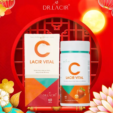 Viên Uống Lacir Vital C Hỗ Trợ Sáng Da Tăng Cường Sức Khỏe Nâng Cao Đề Kháng