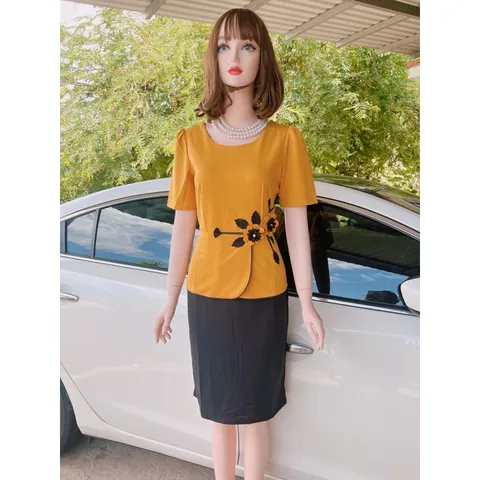 Đầm phối peplum