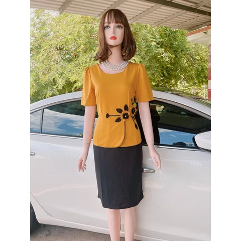 Đầm phối peplum