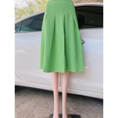 Chân váy gấm xốp xếp li xòe ngang gối Hàng chính chủ ND Hàng có sẵn giao ngay S Giá 190k/ chân váy