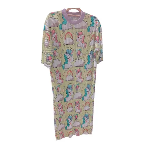 Đầm suông dập ly Ngựa POONY Đầm suông dập ly Hoạ tiết dễ thương , free size 45-70kg , bầu bì bon chen thoải mái lun nha