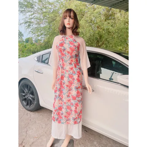 Set áo dài hoa tay lỡ  + quần chất voan tơ lụa cao cấp , mịn free size dưới 58kg  vừa  🥰🥰🥰🥰🥰🥰🥰🥰🥰🥰🥰🥰 Giá 299k/ cả set