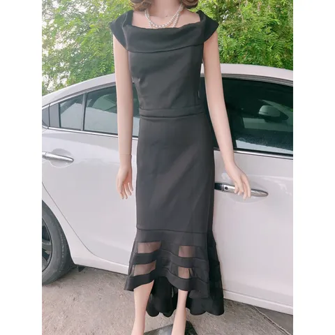 Đầm maxi FashioN vnxk dư xịn, đuôi tôm siêu đẹp Hàng có sẵn giao ngay Giá 420k Form to, dưới 70kg mặc đẹp Màu đen