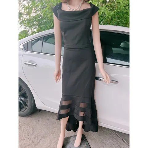 Đầm maxi FashioN vnxk dư xịn, đuôi tôm siêu đẹp Hàng có sẵn giao ngay Giá 420k Form to, dưới 70kg mặc đẹp Màu đen