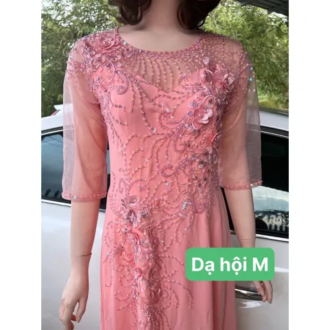 Đầm dạ hội áo dài bên trong đã có váy nên không cần mua thêm quần  Hàng đính kết siêu đẹp Giá 600k/ cái 🍒