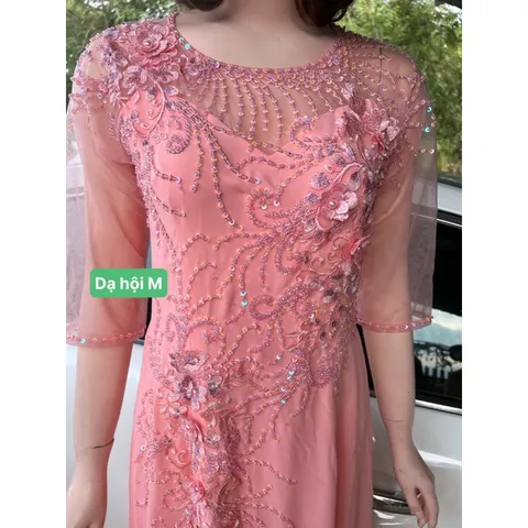 Đầm dạ hội áo dài bên trong đã có váy nên không cần mua thêm quần  Hàng đính kết siêu đẹp Giá 600k/ cái 🍒