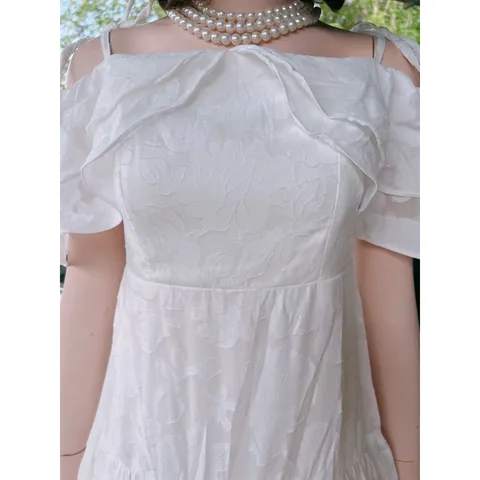 💋 Mẫu váy dài dáng xòe xinh hết nấc luôn ạ  mặc trễ vai hay kéo lên che bắp tay đều ổn luôn nha ✨