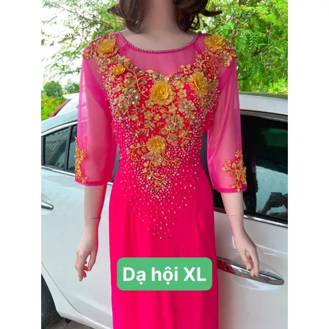 Đầm dạ hội áo dài bên trong đã có váy nên không cần mua thêm quần  Hàng đính kết siêu đẹp Giá 600k/ cái 🍒Hàng thêu tỉ