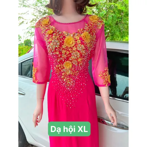 Đầm dạ hội áo dài bên trong đã có váy nên không cần mua thêm quần  Hàng đính kết siêu đẹp Giá 600k/ cái 🍒Hàng thêu tỉ