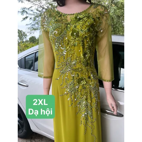 Đầm dạ hội áo dài bên trong đã có váy nên không cần mua thêm quần  Hàng đính kết siêu đẹp Giá 600k/ cái 🍒Hàng thêu tỉ mỉ