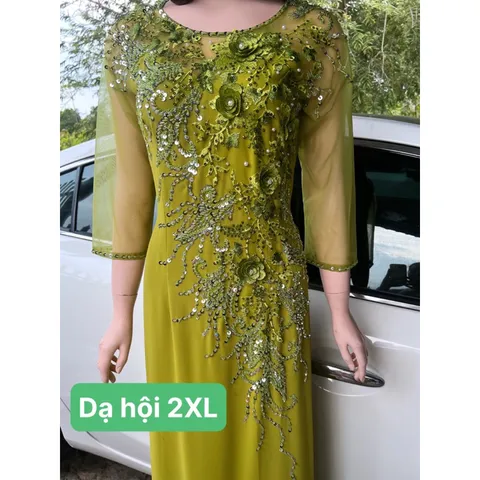 Đầm dạ hội áo dài bên trong đã có váy nên không cần mua thêm quần  Hàng đính kết siêu đẹp Giá 600k/ cái 🍒Hàng thêu tỉ mỉ