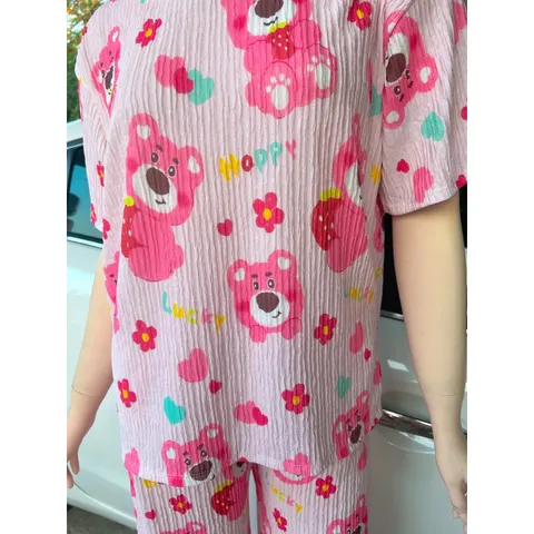 BỘ XỐP HÌNH CUTE  CHẤT LIỆU: VẢI XỐP NHẬT, CAO CẤP SIZE : 40-60 KG Set Bộ Mặc Nhà Thun Gân, Xốp Nhật Vải Đẹp Đủ Hoạ Tiết