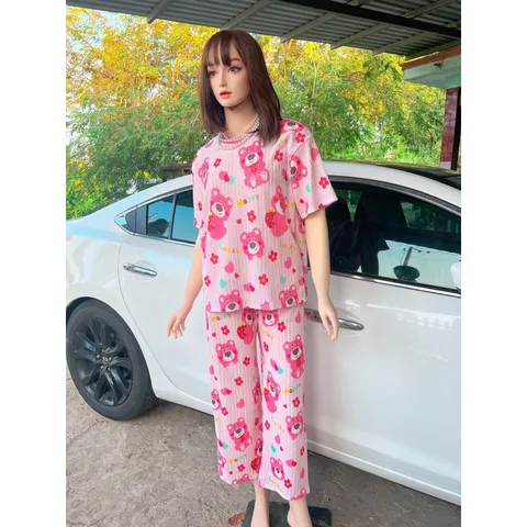 BỘ XỐP HÌNH CUTE  CHẤT LIỆU: VẢI XỐP NHẬT, CAO CẤP SIZE : 40-60 KG Set Bộ Mặc Nhà Thun Gân, Xốp Nhật Vải Đẹp Đủ Hoạ Tiết