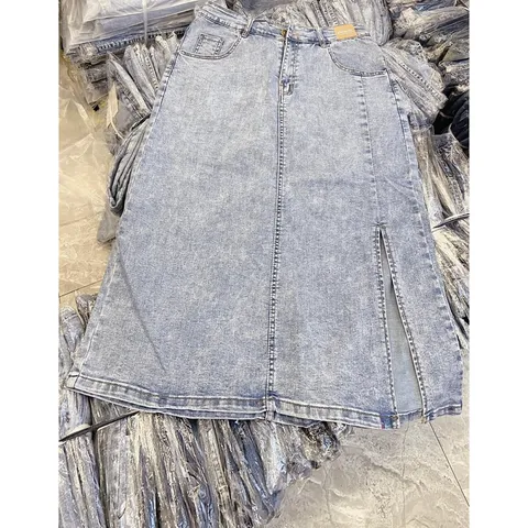 Chân Váy Jeans Nữ Dáng Dài  Xẻ Tà Hàng cao cấp Có đủ size từ S đến 3XL ( dưới 75kg) Hàng có sẵn giao ngay Hàng QC