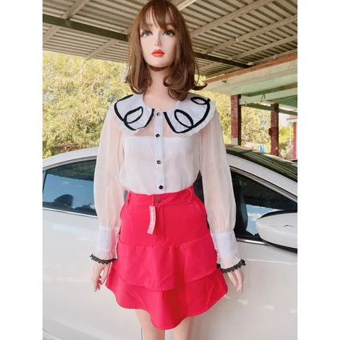 Set áo sơ mi + chân váy Có bán tách rời Giá cả set 299k Áo sơ mi gia 220k Chân váy giá 120k Hàng có sẵn giao ngay